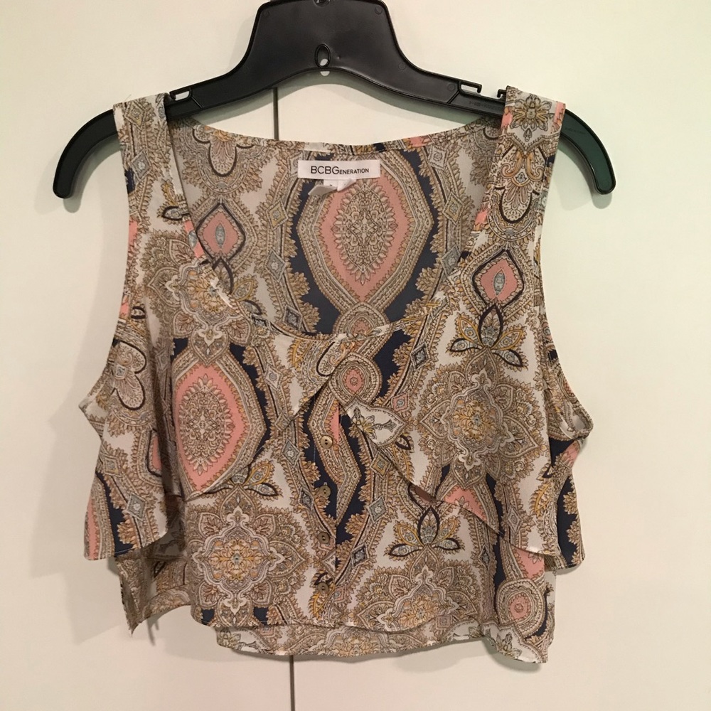 BCBG Generation Layered Sleeveless Top